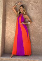 Maxikleid Violet Sky orange-violett