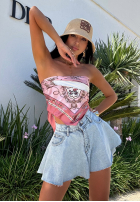 Jeansy z szerokimi nogawkami So Much More jasnoniebieskie