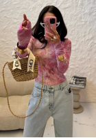 Bluse w róże La Milla Pink Dream Puderrosa