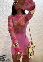 Bluse Mit Muster La Milla Pink Dream Rosa