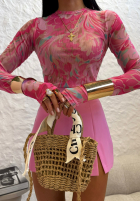 Bluse Mit Muster La Milla Pink Dream Rosa