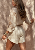Lniana Hemd Luxury Villa Beige