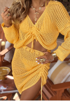 Ażurowy Set boho I've Missed You Summer Bananengelb