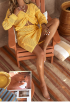 Ażurowy Set boho I've Missed You Summer Bananengelb