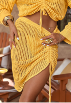 Ażurowy Set boho I've Missed You Summer Bananengelb