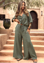 Lniana Hemd Summer Life Khaki