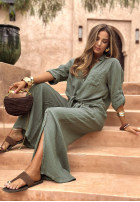 Lniana Hemd Summer Life Khaki