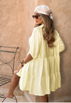 Kleid oversize Sunbathing Today Bananengelb