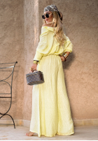 Material Hose wide leg Forever June Bananengelb