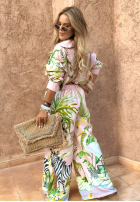 Set Hemd i Hose wide leg Safari Dreams Rosa