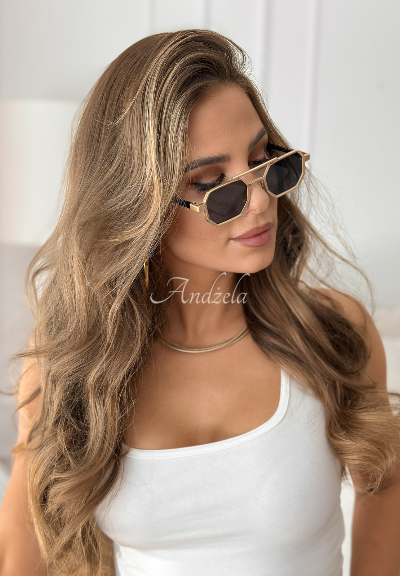 Sonnenbrille Charm &amp; Radiance golden-Schwarz