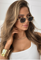 Brille przeciwsłoneczne Charm & Radiance Gold-Schwarz