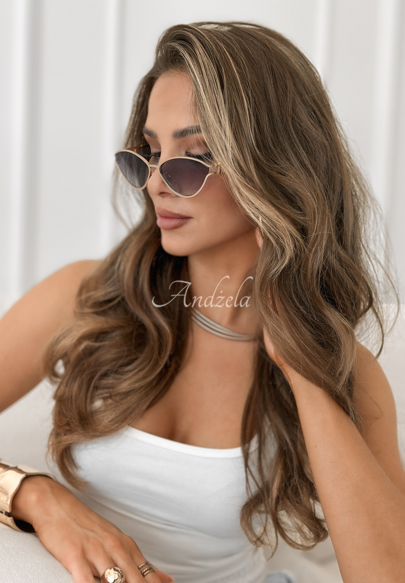 Sonnenbrille Eye Love It golden-schwarz