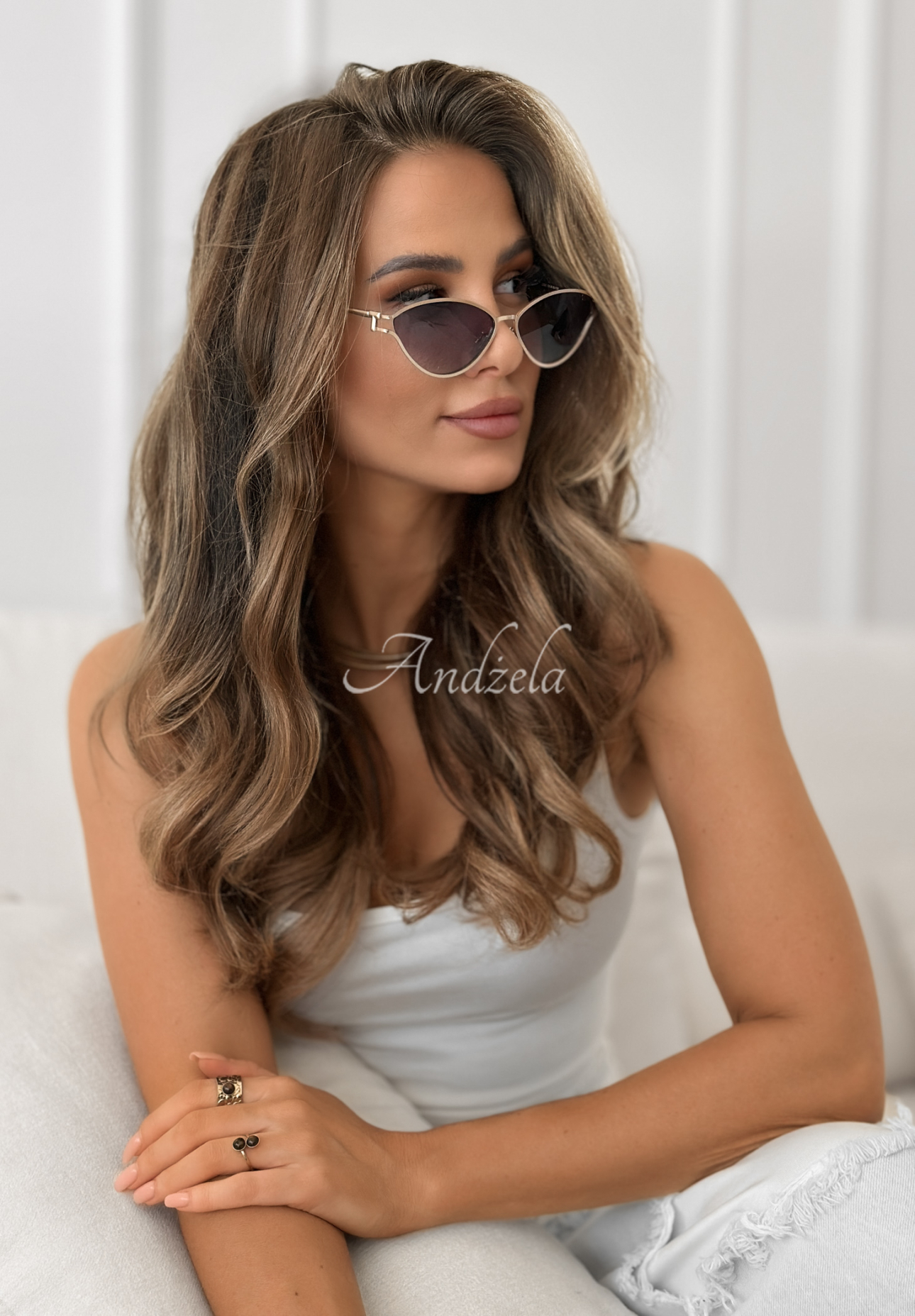 Sonnenbrille Eye Love It golden-schwarz