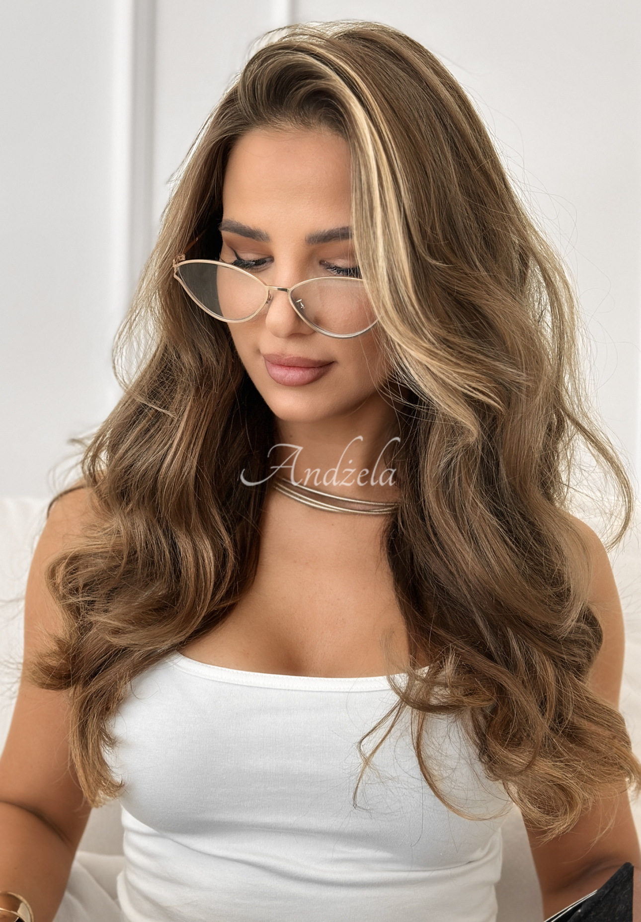 Brille ohne Sehstärke Eye Love It Gold