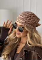 Tuch Mit Muster Offering Of Love Beige-Schokoladenbraun