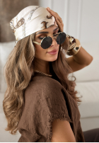 Halstuch Mit Muster Little Panthers Beige-Schokoladenbraun