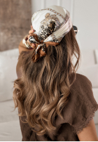 Halstuch Mit Muster Little Panthers Beige-Schokoladenbraun