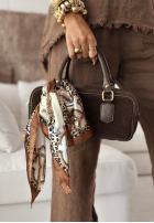 Halstuch Mit Muster Little Panthers Beige-Schokoladenbraun