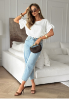 Bluse oversize Memories Are Forever Weiß