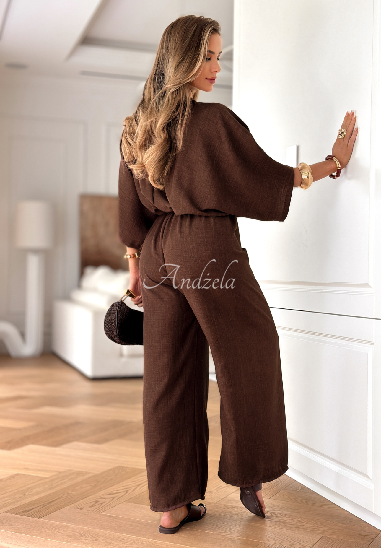 Langer Jumpsuit Sun Symphony Schokoladenbraun