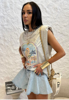 T-Shirt z nadrukiem La Milla Hotel Hawaii Grau