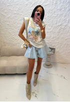 T-Shirt z nadrukiem La Milla Hotel Hawaii Grau