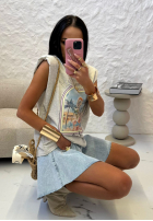 T-Shirt z nadrukiem La Milla Hotel Hawaii Grau
