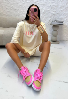 T-Shirt z nadrukiem La Milla I Got Me Ecru