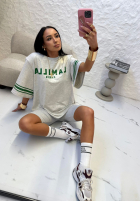T-Shirt z nadrukiem La Milla Love Paris Grau