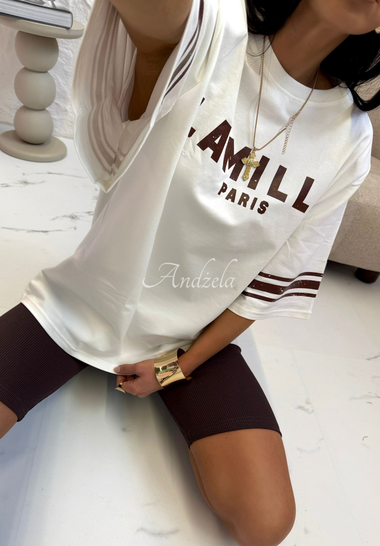 Radlershorts La Milla Love Paris Schokoladenbraun