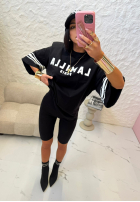 T-Shirt z nadrukiem La Milla Love Paris Schwarz