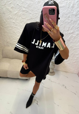 T-Shirt mit Print La Milla Love Paris Schwarz