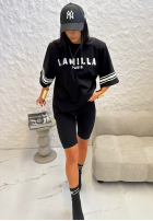 T-Shirt z nadrukiem La Milla Love Paris Schwarz