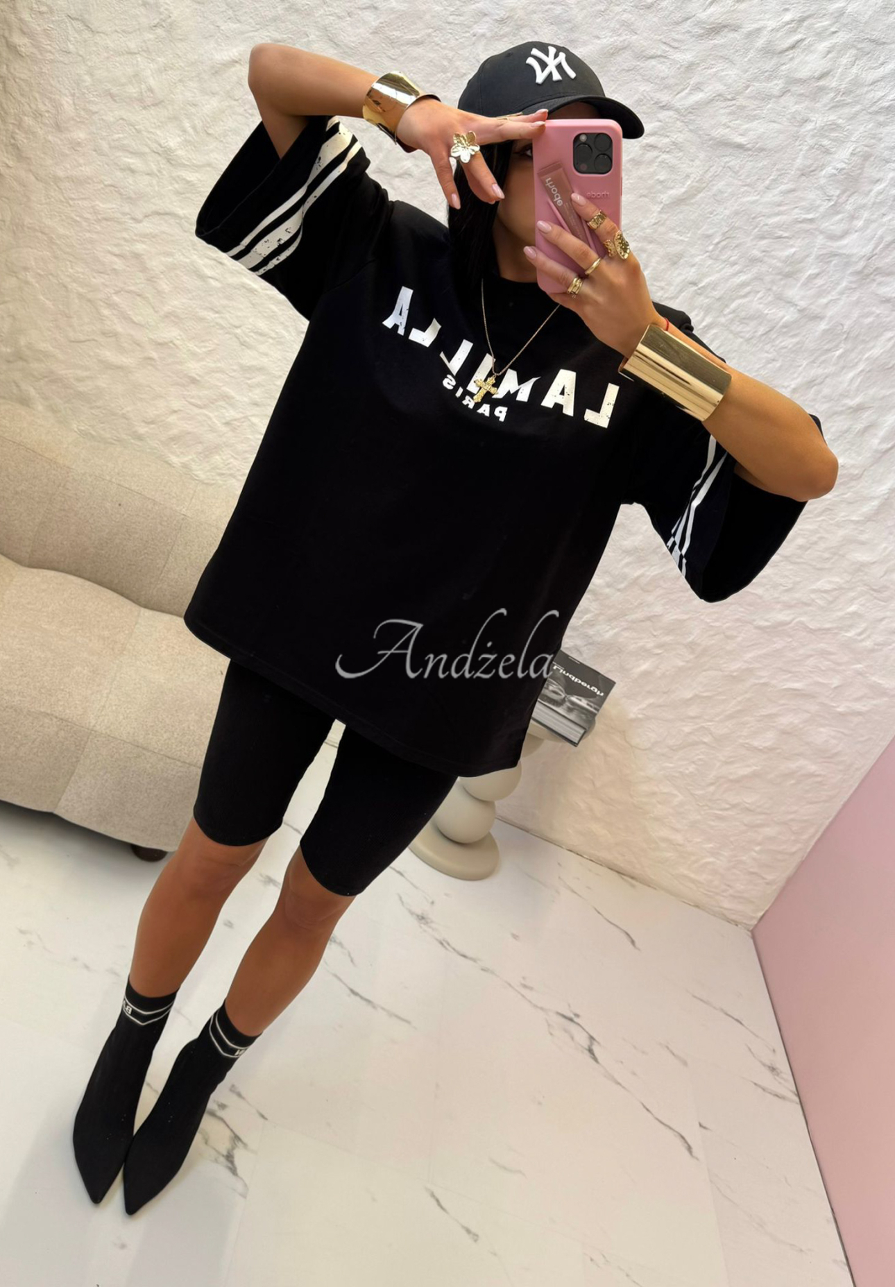 Radlershorts La Milla Love Paris Schwarz