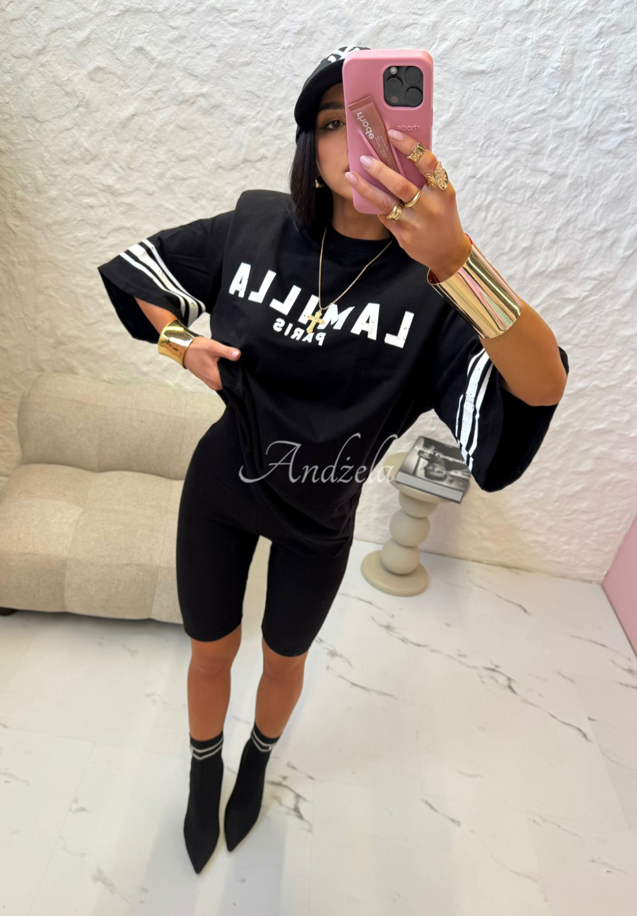 Radlershorts La Milla Love Paris Schwarz