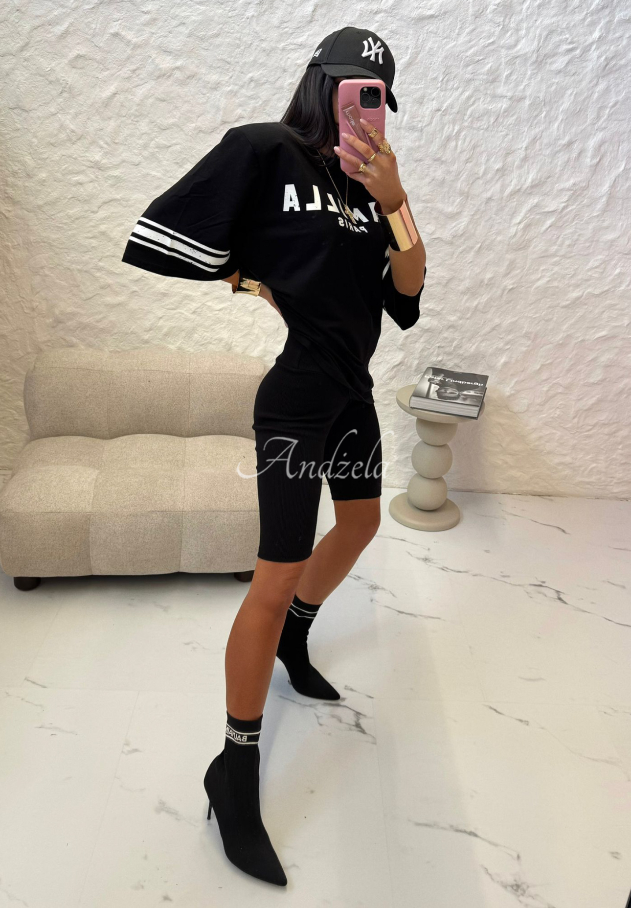 Radlershorts La Milla Love Paris Schwarz