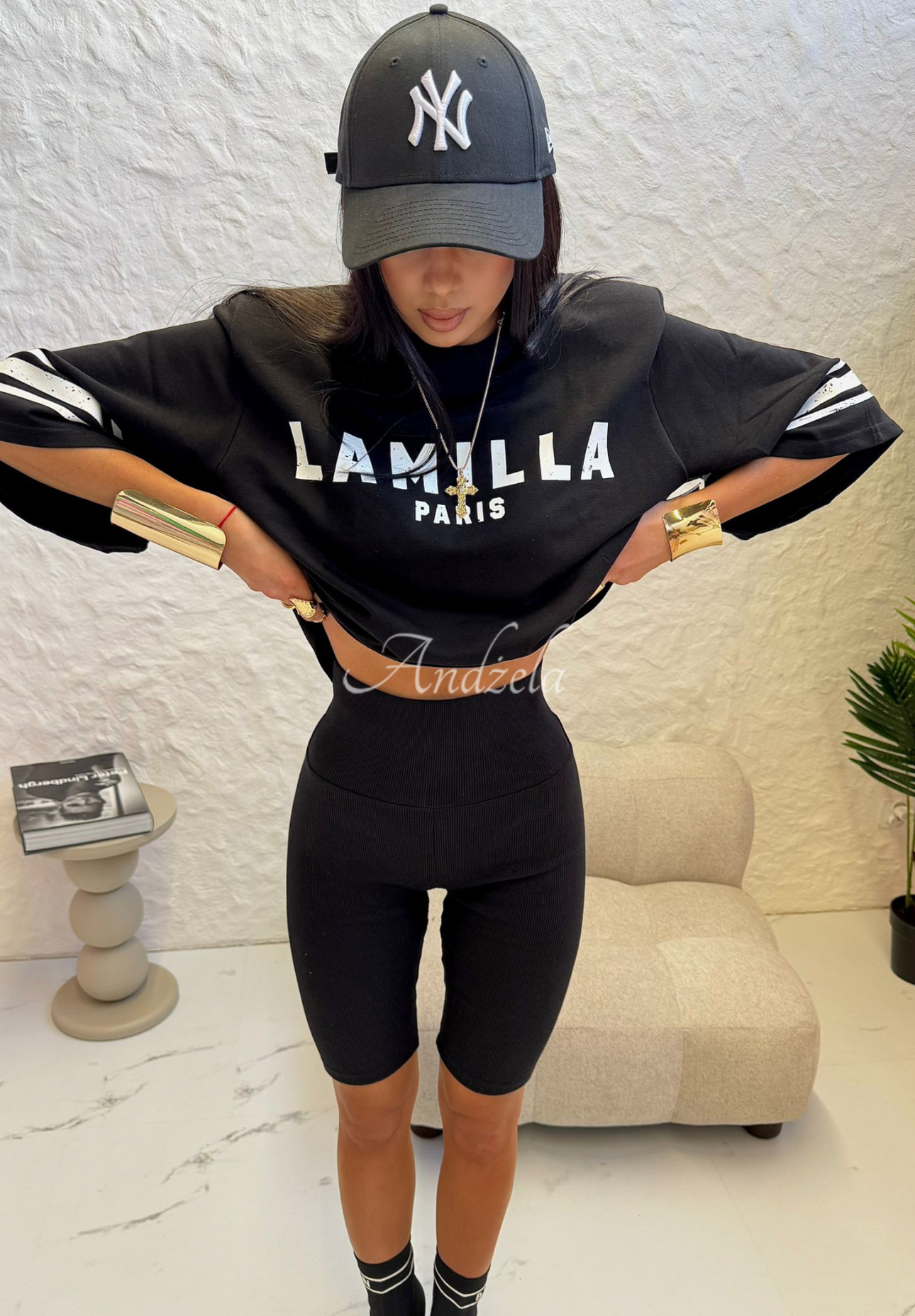 Radlershorts La Milla Love Paris Schwarz