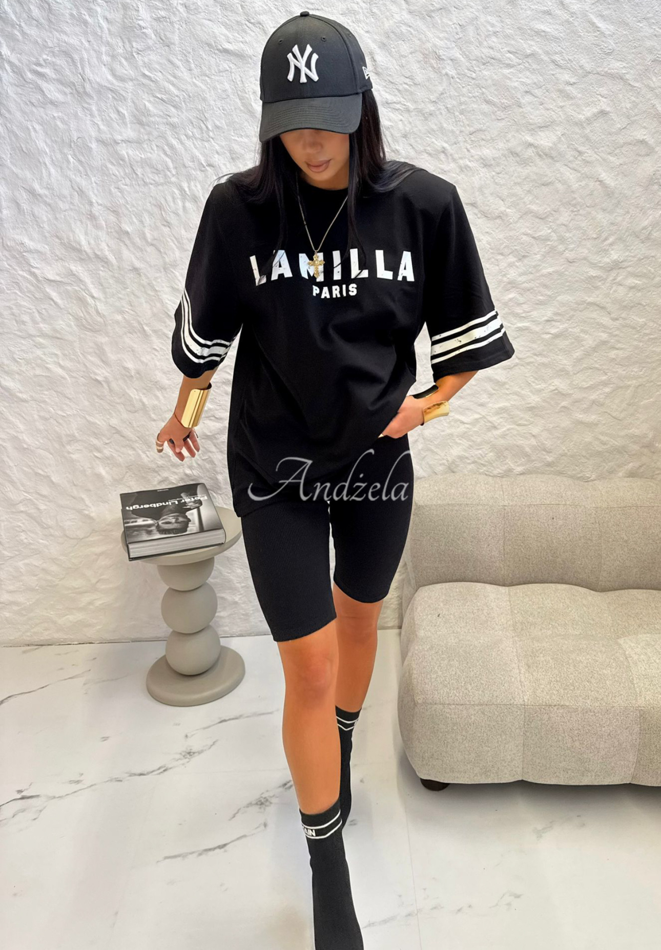 Radlershorts La Milla Love Paris Schwarz