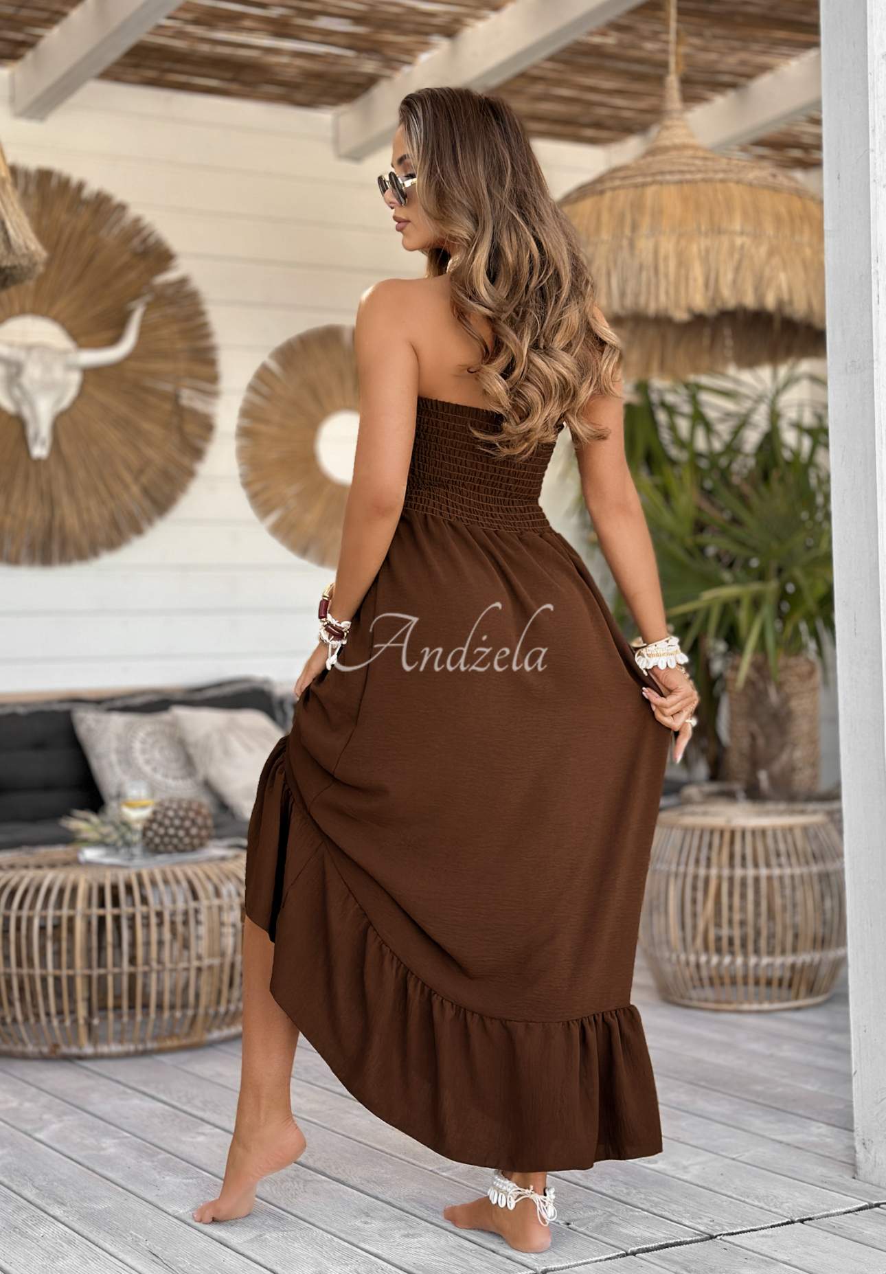 Maxi-Kleid My Safari Life Schokoladenbraun