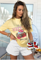 T-Shirt z nadrukiem MC The Best Waffles Bananengelb