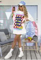 T-shirt z nadrukiem MC Sardinia ecru