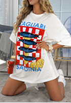 T-Shirt z nadrukiem MC Sardinia Ecru