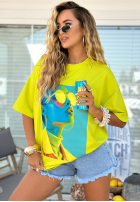 T-Shirt z nadrukiem MC Futuristic Limette