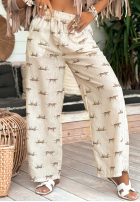 Hose wide leg Mit Muster Summer Charisma Beige