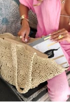 Pleciona Tasche In Summer Air Hell Beige