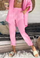 Material Hose Afternoon Sun Rosa