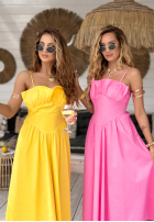 Kleid midi na ramiączkach Summer Dates Rosa