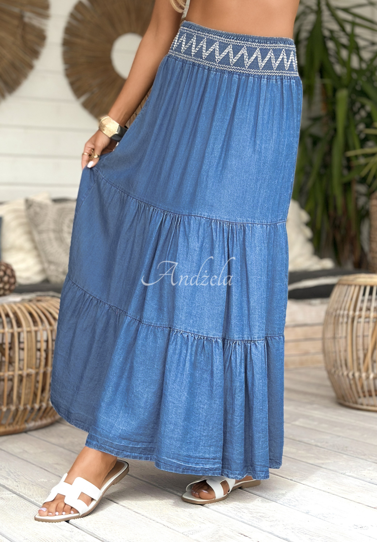 Maxi-Rock Extremely Welcome Blau