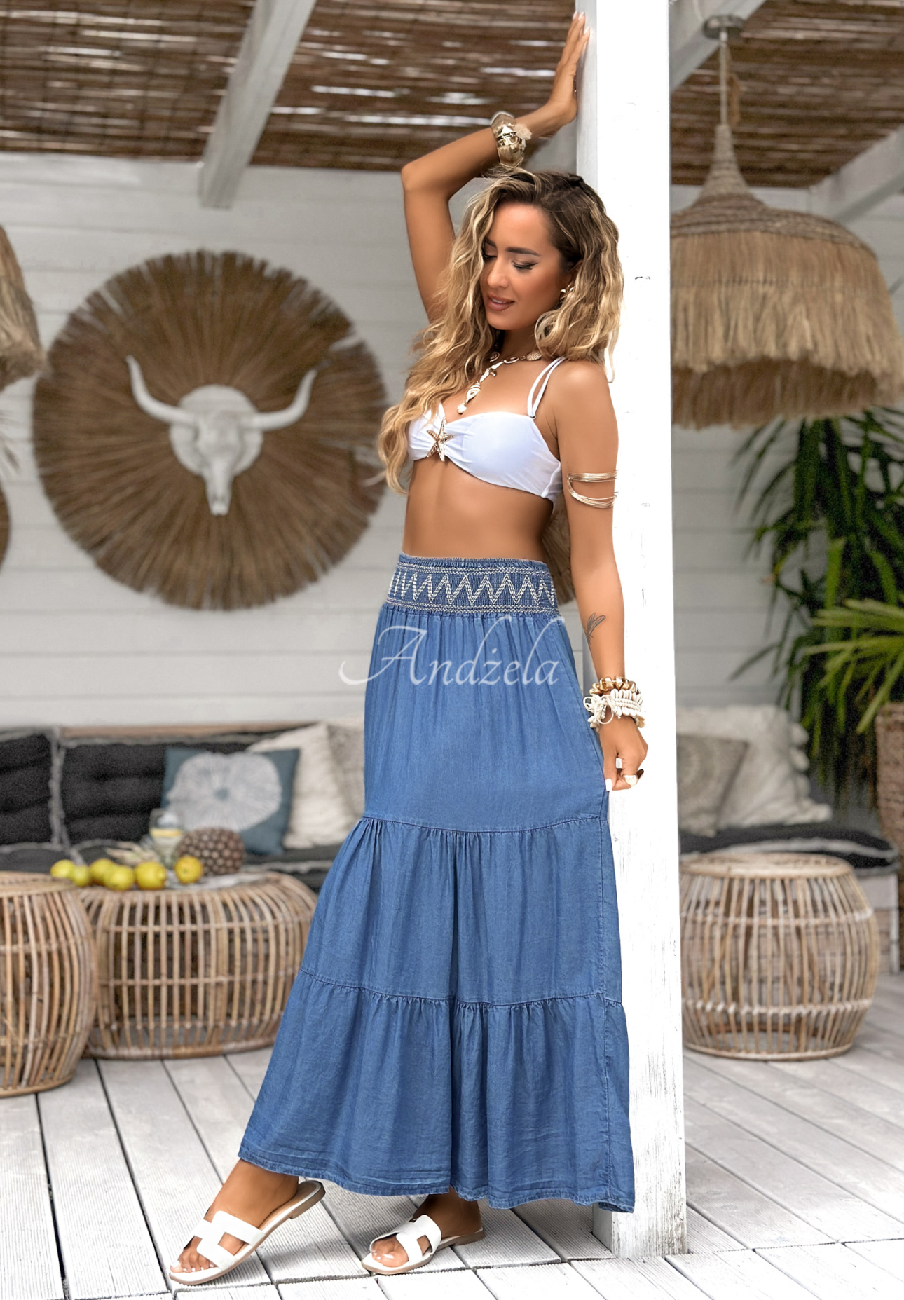 Maxi-Rock Extremely Welcome Blau